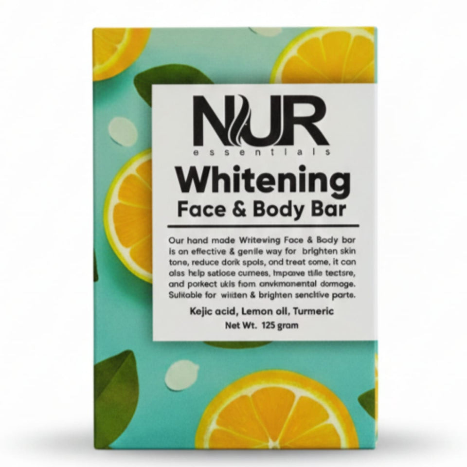 Kojic Acid Whitening Face & Body Bar — Lemon Oil & Turmeric | 125g