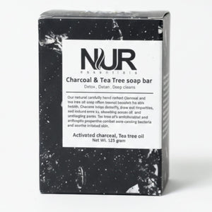 Activated Charcoal & Tea Tree Detox Soap Bar — Deep Cleanse & Acne Control | 125g